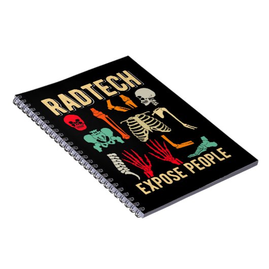 Radiologe Skeletons Xray Funny Radiology Notizblock (Rechte Seite)
