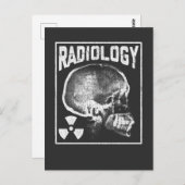 Radiologe Skull-Röntgentechnologin Postkarte (Vorne/Hinten)