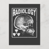 Radiologe Skull-Röntgentechnologin Postkarte (Vorderseite)