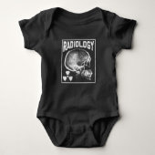 Radiologe Skull Xray Technologe Baby Strampler (Vorderseite)