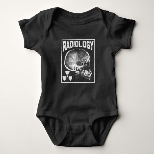 Radiologe Skull Xray Technologe Baby Strampler (Vorderseite)