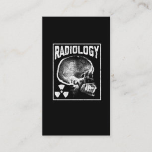 Radiologe Skull Xray Technologe Visitenkarte