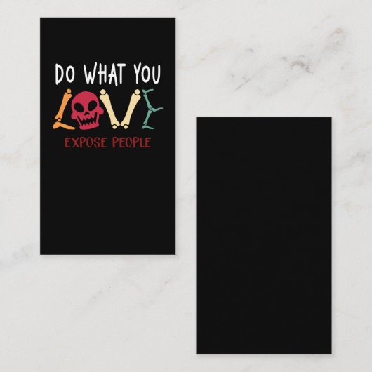 Radiologe Spaß Skeleton Xray Funny Radiology Visitenkarte (Vorne/Hinten)