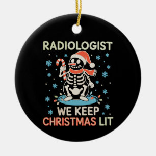 Radiologe Wir führen Weihnachtsliste Schneemann Sc Keramik Ornament