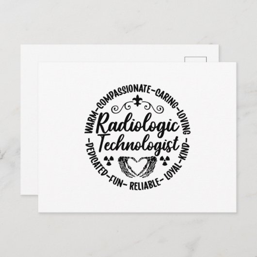 Radiologic Technologist Nurse Xray Radiology Tech Postkarte (Vorne/Hinten)