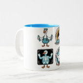 Radiologic Technologist Silly Goose , Funny X-Ray Zweifarbige Tasse (Vorderseite Links)