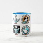 Radiologic Technologist Silly Goose , Funny X-Ray Zweifarbige Tasse (Mittel)