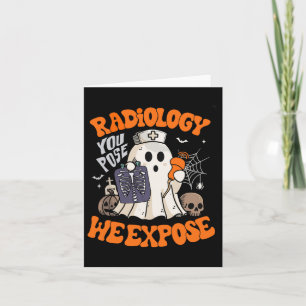 Radiologie, die Sie Pose, wir setzen Retro Hallowe Karte
