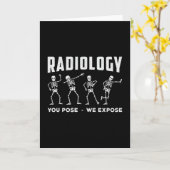 Radiologie, die Sie Pose, wir setzen Technologen X Karte (Gelbe Blume)