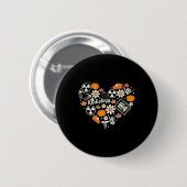 Radiologie Fall Herz Xray Tech Autumn Pumpkin als Button (Vorne & Hinten)