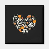 Radiologie Fall Herz Xray Tech Autumn Pumpkin als Magnet (Vorne)