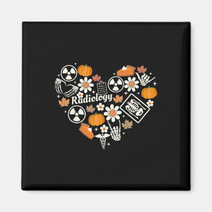 Radiologie Fall Herz Xray Tech Autumn Pumpkin als Magnet