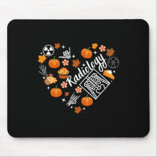 Radiologie Fall Herz Xray Tech Autumn Pumpkin als Mousepad