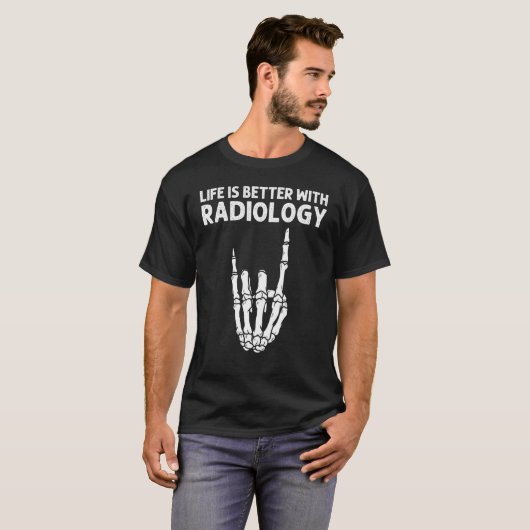 Radiologie für Männer Frauen X Ray Skelett Krass T T-Shirt (Vorne ganz)