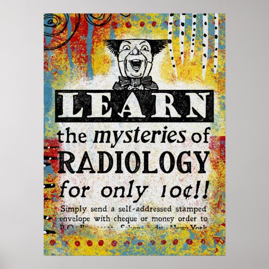 Radiologie-Geheimnisse - Funny Radiologist Poster (Vorne)