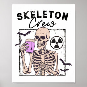 Radiologie Halloween Xray Tech Skeleton Crew Poster