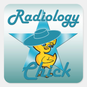 Radiologie-Kick #7 Quadratischer Aufkleber