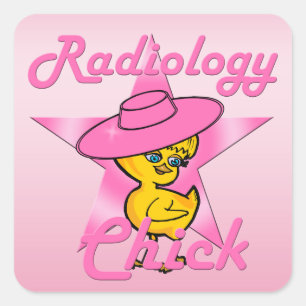 Radiologie-Kick #8 Quadratischer Aufkleber