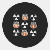 Radiologie-Kürbis-Coquette-Herbst-Röntgen-Tech-H Runder Aufkleber (Vorderseite)