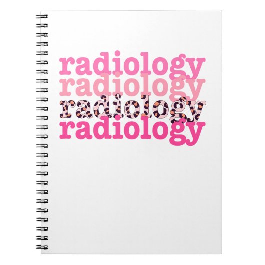 Radiologie Leopard Notizblock (Vorderseite)