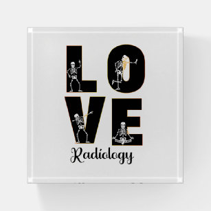 Radiologie Liebe Radiologe Skeleton XRay  Briefbeschwerer