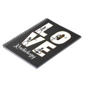 Radiologie Liebe Radiologe Skeleton XRay Notizblock (Linke Seite)