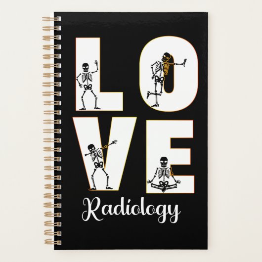 Radiologie Liebe Radiologe Skeleton XRay Planer (Vorderseite)
