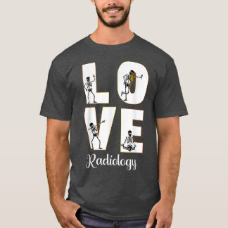 Radiologie Liebe Radiologe Skeleton XRay Squad Mat T-Shirt