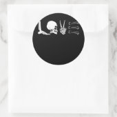 Radiologie Life Liebe Skeletton Knochen Worte Runder Aufkleber (Tasche)