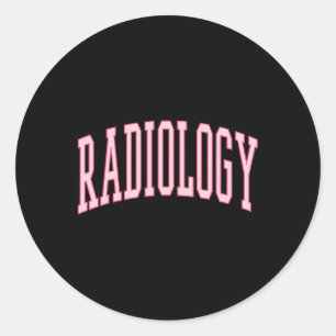 Radiologie Niedlich Pink Preppy Nurse Ct MRI Krass Runder Aufkleber