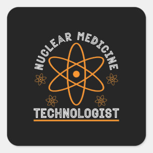 Radiologie, Nuklearer Medizintechniker Xray Tech Quadratischer Aufkleber