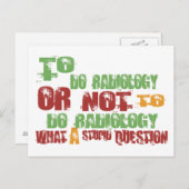 Radiologie Postkarte (Vorne/Hinten)