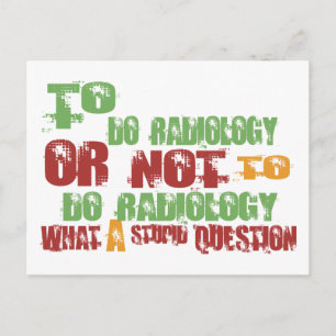 Radiologie Postkarte