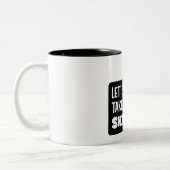 Radiologie Pun nehmen wir eine Skelfie-Tasse Zweifarbige Tasse (Links)