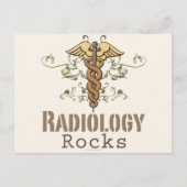 Radiologie Rocks Caduceus Postcard Postkarte (Vorderseite)