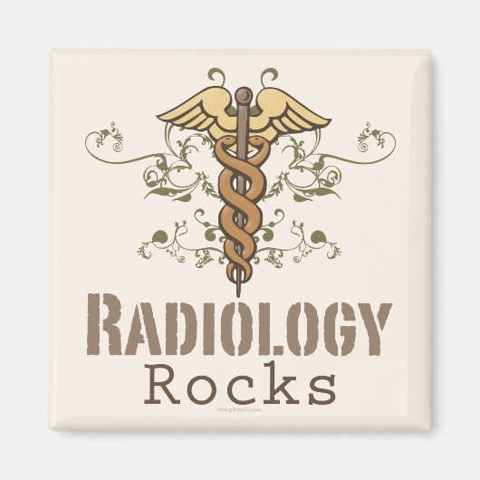 Radiologie Rocks Magnet (Vorne)