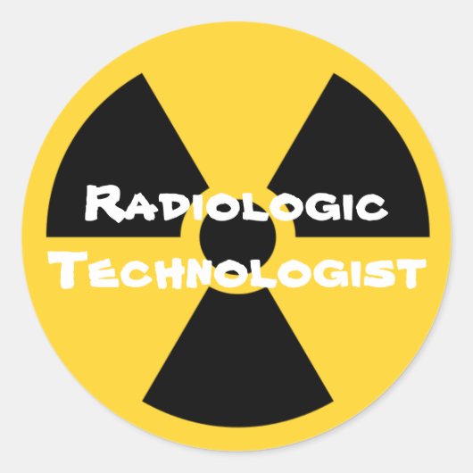 Radiologie Runder Aufkleber (Vorderseite)