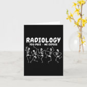 Radiologie Sie Pose, wir entdecken tanzendes Skele Karte (Gelbe Blume)