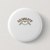 Radiologie Skeleton Heart Hands Classic Button (Vorderseite)