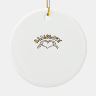 Radiologie Skeleton Heart Hands Classic Keramik Ornament