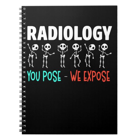 Radiologie Spaß Xray Skeletons Radiologe Notizblock (Vorderseite)
