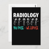 Radiologie Spaß Xray Skeletons Radiologe Postkarte (Vorne/Hinten)