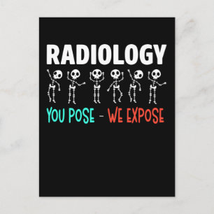 Radiologie Spaß Xray Skeletons Radiologe Postkarte