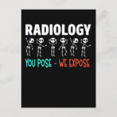 Radiologie Spaß Xray Skeletons Radiologe Postkarte (Vorderseite)