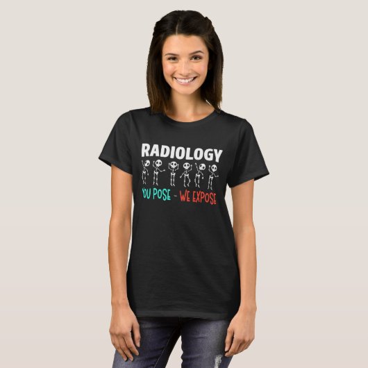 Radiologie Spaß Xray Skeletons Radiologe T-Shirt (Vorne ganz)