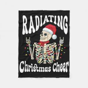 Radiologie strahlt Weihnachtsstimmung Röntgenstrah Fleecedecke