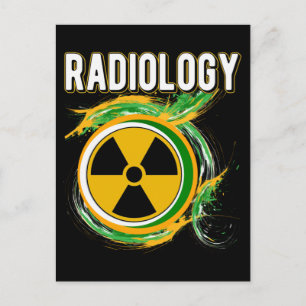 Radiologie-Symbol Xray Radiologin Postkarte