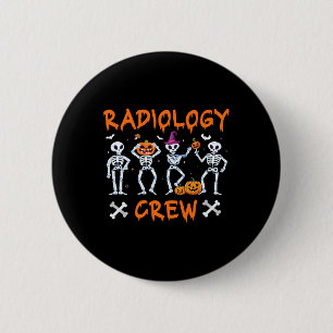Radiologie tanzende Crew Gespenst Herbst Krass Tec Button