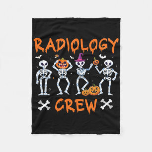 Radiologie tanzende Crew Gespenst Herbst Krass Tec Fleecedecke