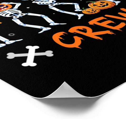 Radiologie tanzende Crew Gespenst Herbst Krass Tec Poster (Ecke)